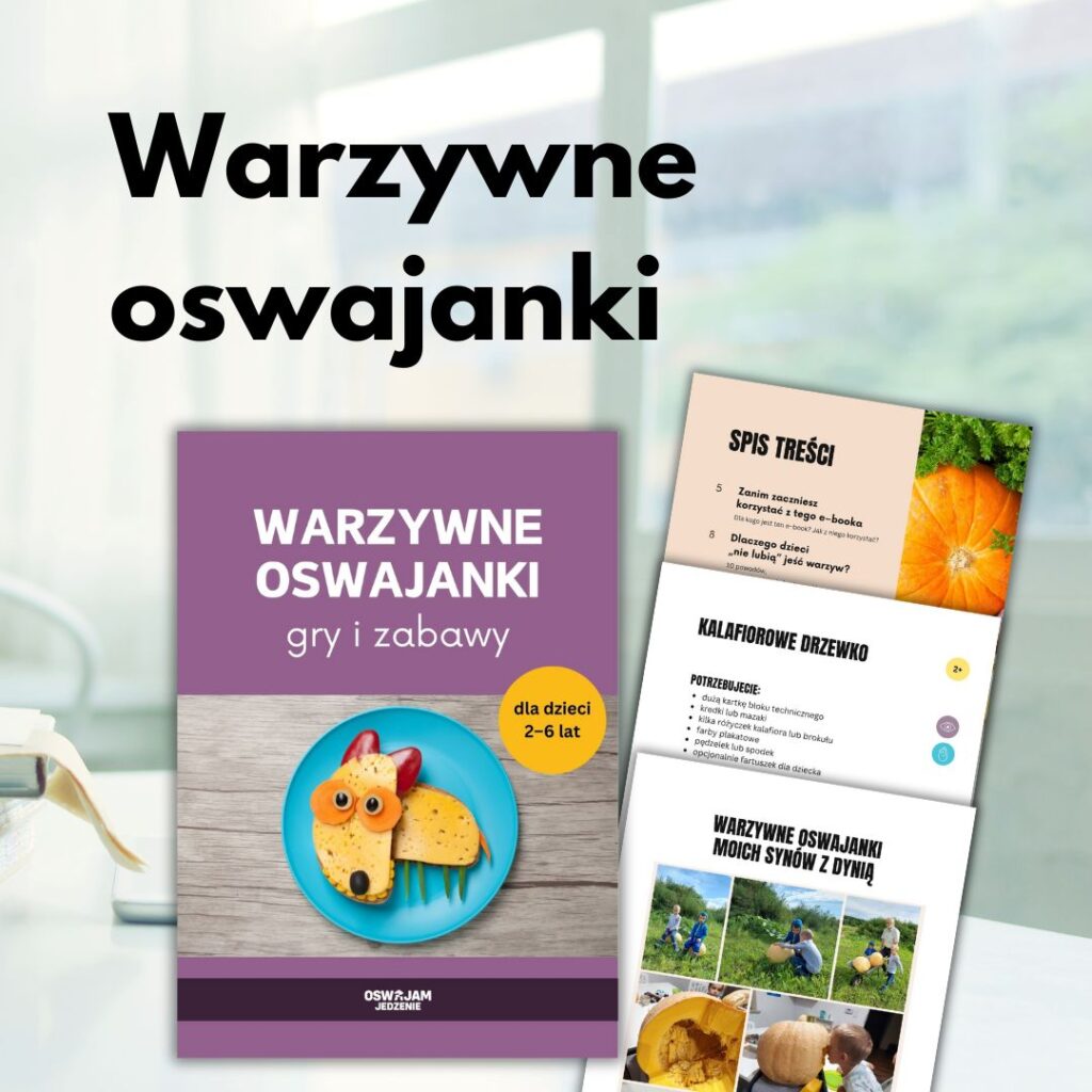 warzywne oswjanki - okłądka ebooka i fragmenty 3 stron