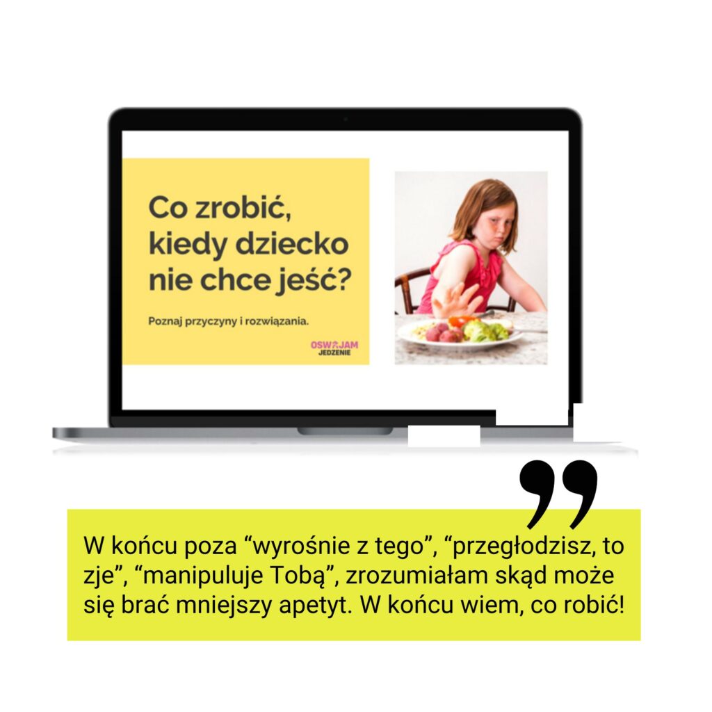 dlaczego dziecko nie chce jeść - kurs + opinie