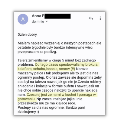 Anna - opinia na temat konsultacji online