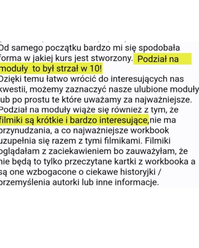 opinia Martyny na temat pakietu Oswajam Słodycze - część 1