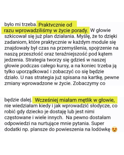 opinia Martyny na temat pakietu Oswajam Słodycze - część 2