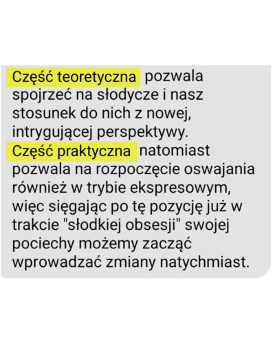 opinia Mateusza na temat pakietu Oswajam Słodycze - część 2