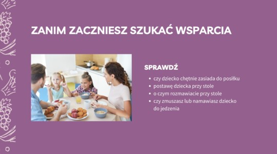zanim zaczniesz szukać wsparcia dla "małojadka"