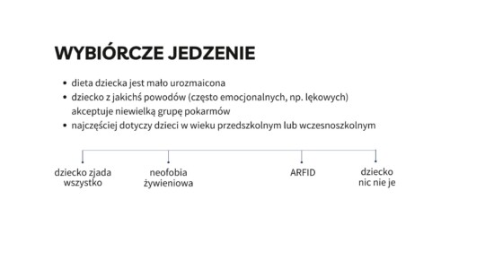 wybiórcze jedzenie - skala trudności