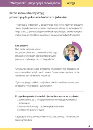 co zrobić, kiedy dziecko nie chce jeść - wstęp z workbooka